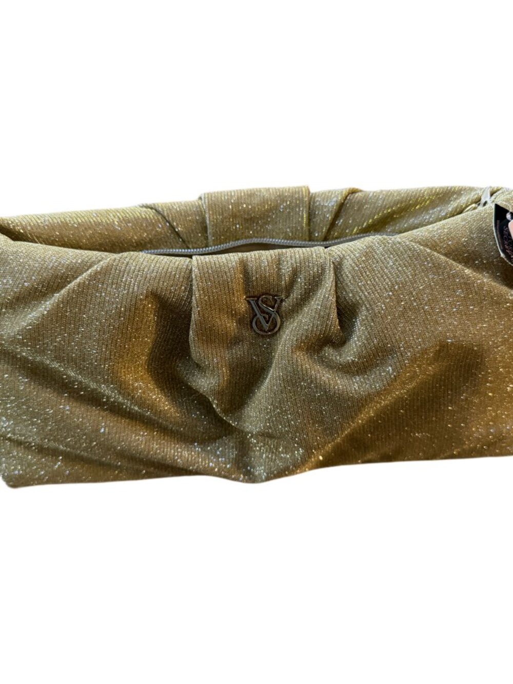 Victoria's Secret Gold Sparkle Clutch Bag